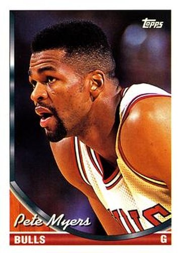 #235 Pete Myers - Chicago Bulls - 1993-94 Topps Basketball