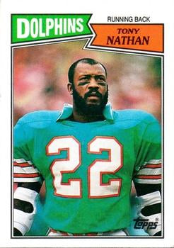 #235 Tony Nathan - Miami Dolphins - 1987 Topps Football