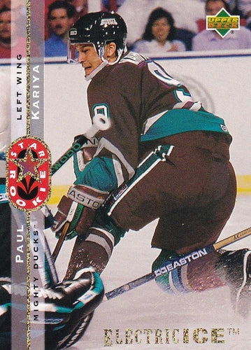 #235 Paul Kariya - Anaheim Mighty Ducks - 1994-95 Upper Deck Hockey - Electric Ice