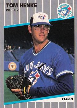 #235 Tom Henke - Toronto Blue Jays - 1989 Fleer Baseball