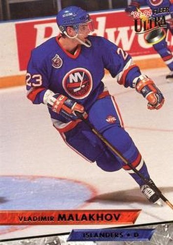 #235 Vladimir Malakhov - New York Islanders - 1993-94 Ultra Hockey