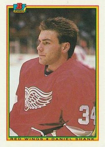 #235 Daniel Shank - Detroit Red Wings - 1990-91 Bowman Hockey