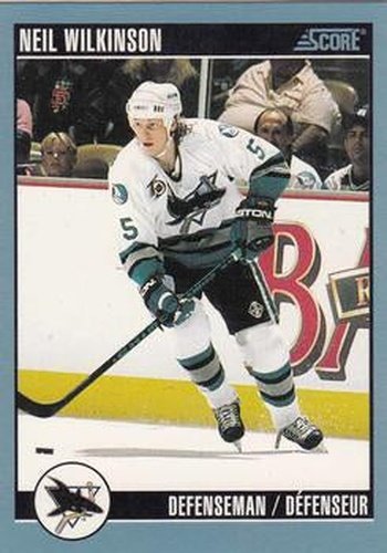 #235 Neil Wilkinson - San Jose Sharks - 1992-93 Score Canadian Hockey