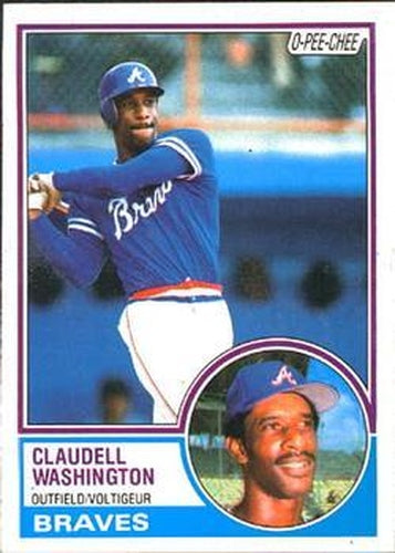 #235 Claudell Washington - Atlanta Braves - 1983 O-Pee-Chee Baseball