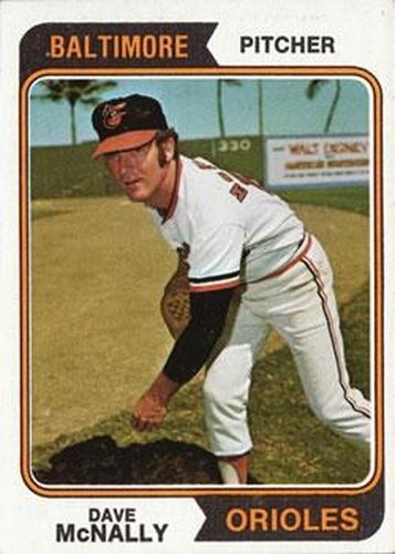 #235 Dave McNally - Baltimore Orioles - 1974 Topps Baseball
