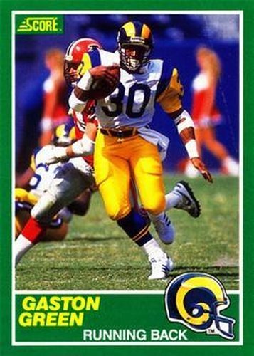 #235 Gaston Green - Los Angeles Rams - 1989 Score Football