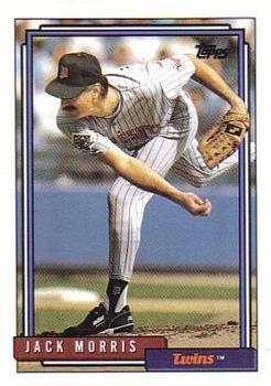 #235 Jack Morris - Minnesota Twins - 1992 Topps Baseball