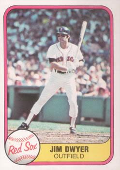 #235 Jim Dwyer - Boston Red Sox - 1981 Fleer Baseball