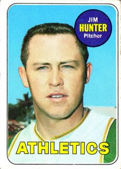 #235 Jim Hunter - Oakland Athletics - 1969 Topps Baseball