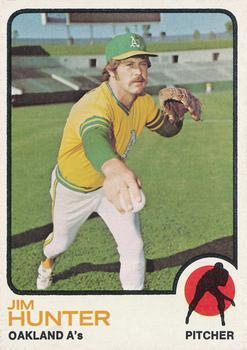 #235 Jim Hunter - Oakland Athletics - 1973 Topps Baseball