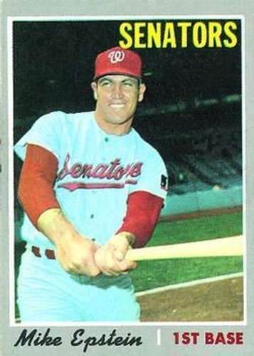 #235 Mike Epstein - Washington Senators - 1970 Topps Baseball