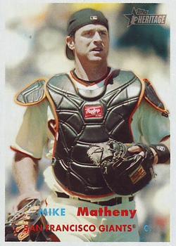 #235 Mike Matheny - San Francisco Giants - 2006 Topps Heritage Baseball