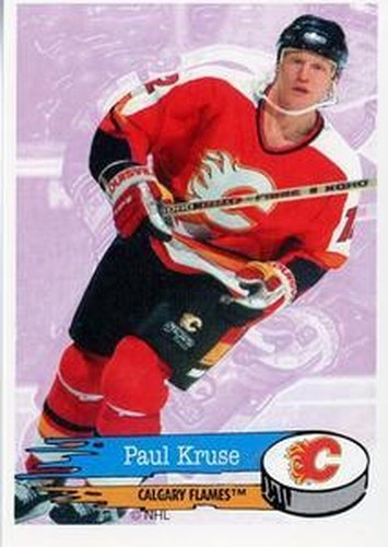 #235 Paul Kruse - Calgary Flames - 1995-96 Panini Hockey Stickers