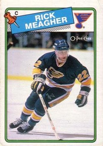 #235 Rick Meagher - St. Louis Blues - 1988-89 O-Pee-Chee Hockey