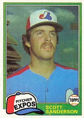 #235 Scott Sanderson - Montreal Expos - 1981 Topps Baseball