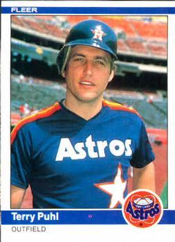 #235 Terry Puhl - Houston Astros - 1984 Fleer Baseball