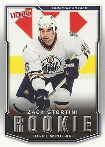 #235 Zach Stortini - Edmonton Oilers - 2007-08 Upper Deck Victory Hockey