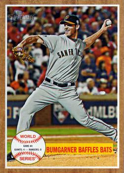 #235 Madison Bumgarner - San Francisco Giants/Texas Rangers - 2011 Topps Heritage Baseball