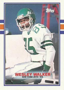 #235 Wesley Walker - New York Jets - 1989 Topps Football