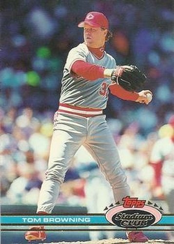 #235 Tom Browning - Cincinnati Reds - 1991 Stadium Club Baseball