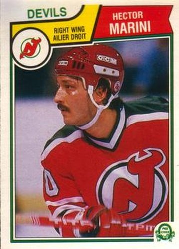 #235 Hector Marini - New Jersey Devils - 1983-84 O-Pee-Chee Hockey