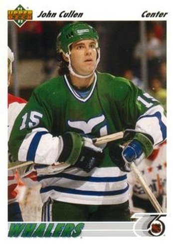 #235 John Cullen - Hartford Whalers - 1991-92 Upper Deck Hockey