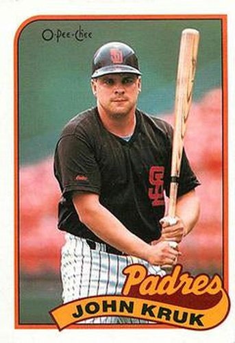 #235 John Kruk - San Diego Padres - 1989 O-Pee-Chee Baseball
