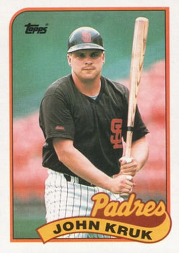 #235 John Kruk - San Diego Padres - 1989 Topps Baseball