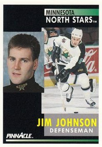 #235 Jim Johnson - Minnesota North Stars - 1991-92 Pinnacle Hockey