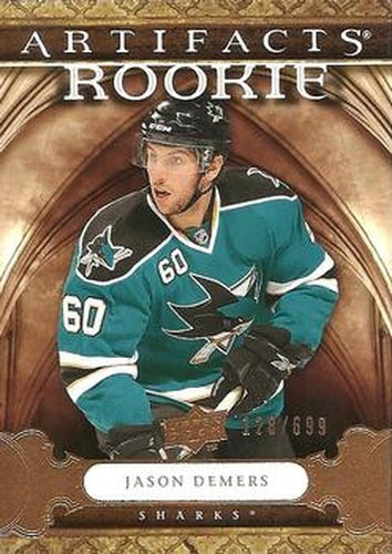 #235 Jason Demers - San Jose Sharks - 2009-10 Upper Deck Artifacts Hockey