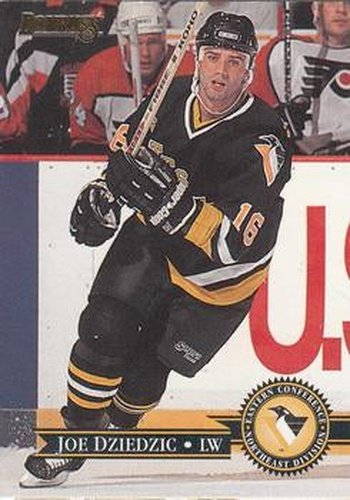 #235 Joe Dziedzic - Pittsburgh Penguins - 1995-96 Donruss Hockey