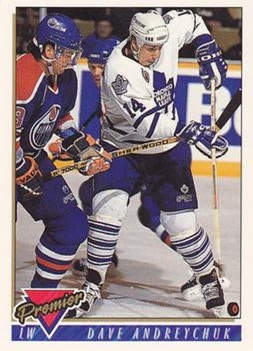 #235 Dave Andreychuk - Toronto Maple Leafs - 1993-94 Topps Premier Hockey