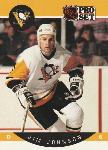 #235 Jim Johnson - Pittsburgh Penguins - 1990-91 Pro Set Hockey
