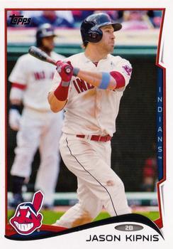 #235a Jason Kipnis - Cleveland Indians - 2014 Topps Baseball