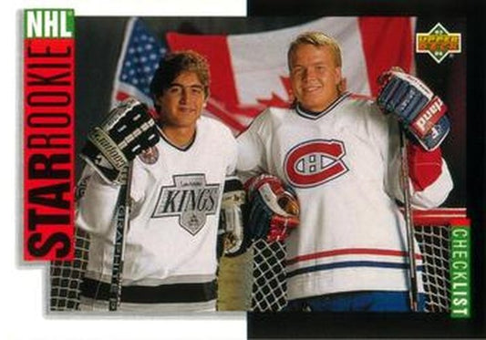#236 Star Rookie Checklist - Los Angeles Kings / Montreal Canadiens - 1993-94 Upper Deck Hockey