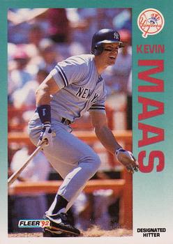 #236 Kevin Maas - New York Yankees - 1992 Fleer Baseball