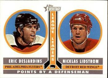 #236 Eric Desjardins / Nicklas Lidstrom - Philadelphia Flyers / Detroit Red Wings - 2000-01 Topps Heritage Hockey