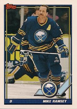 #236 Mike Ramsey - Buffalo Sabres - 1991-92 Topps Hockey