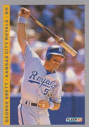 #236 George Brett - Kansas City Royals - 1993 Fleer Baseball