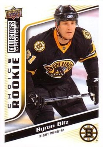 #236 Byron Bitz - Boston Bruins - 2009-10 Collector's Choice Hockey
