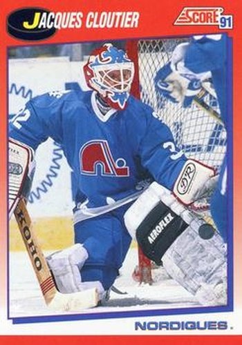 #236 Jacques Cloutier - Quebec Nordiques - 1991-92 Score Canadian Bilingual Hockey
