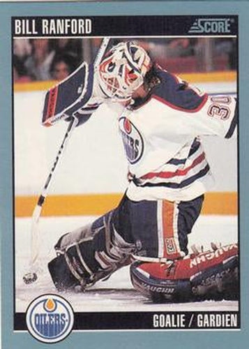 #236 Bill Ranford - Edmonton Oilers - 1992-93 Score Canadian Hockey