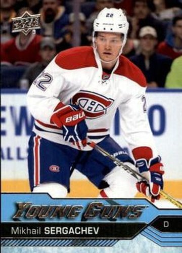 #236 Mikhail Sergachev - Montreal Canadiens - 2016-17 Upper Deck Hockey