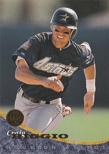 #236 Craig Biggio - Houston Astros - 1994 Leaf Baseball