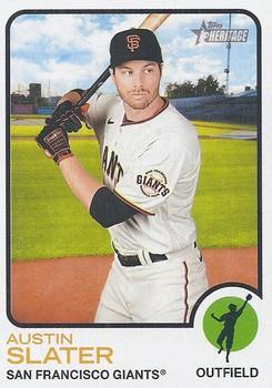 #236 Austin Slater - San Francisco Giants - 2022 Topps Heritage Baseball