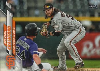 #236 Brandon Crawford - San Francisco Giants - 2020 Topps Baseball
