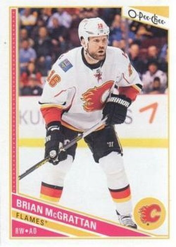 #236 Brian McGrattan - Calgary Flames - 2013-14 O-Pee-Chee Hockey