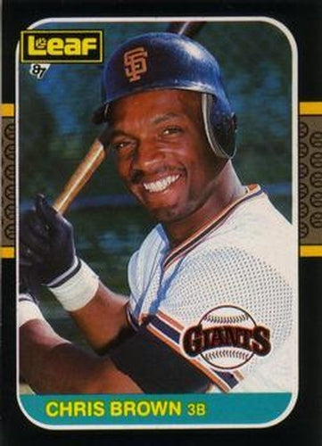 #236 Chris Brown - San Francisco Giants - 1987 Leaf Baseball