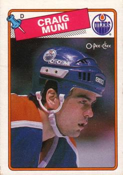 #236 Craig Muni - Edmonton Oilers - 1988-89 O-Pee-Chee Hockey
