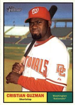 #236 Cristian Guzman - Washington Nationals - 2010 Topps Heritage Baseball